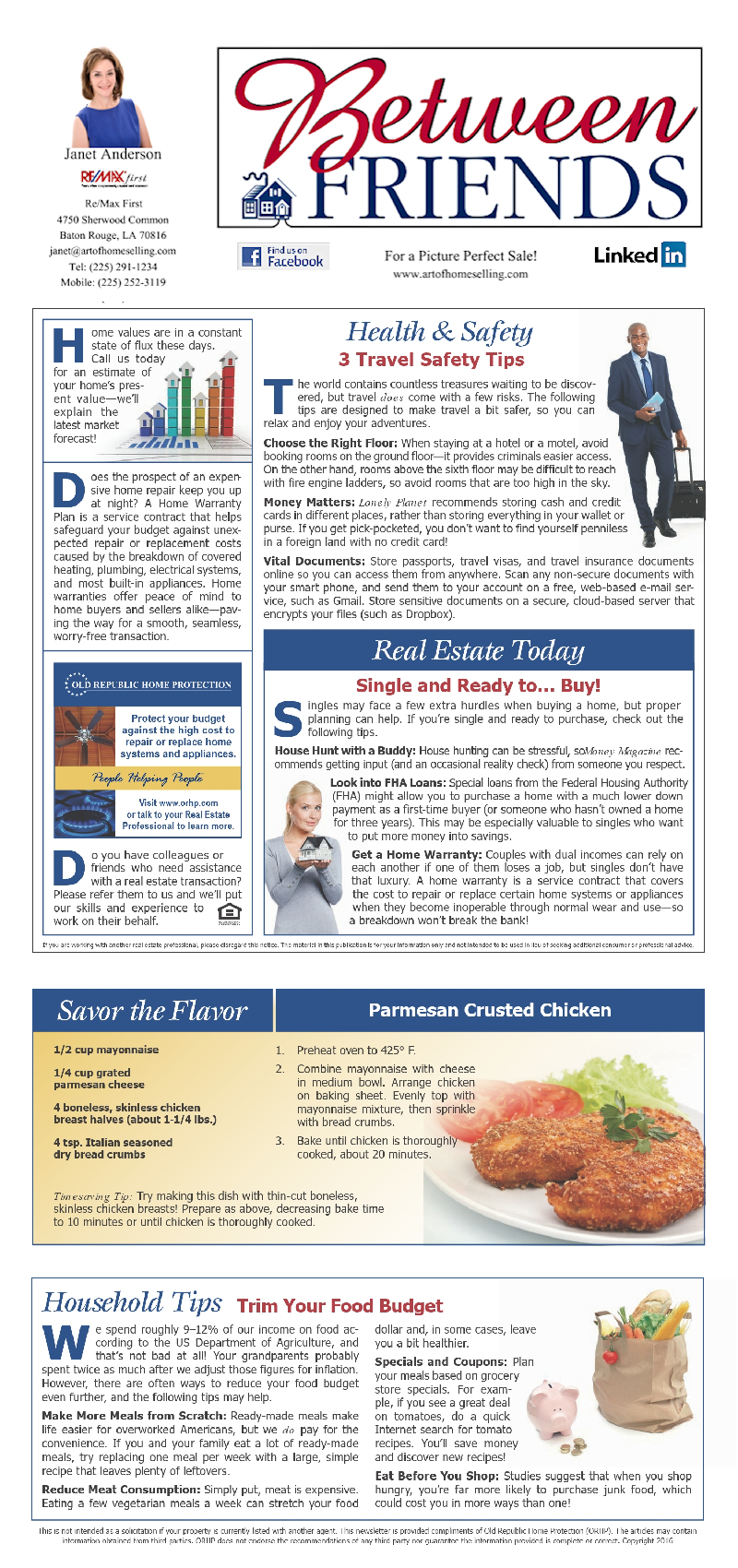 Feb 2016 Between Friends Newsletter